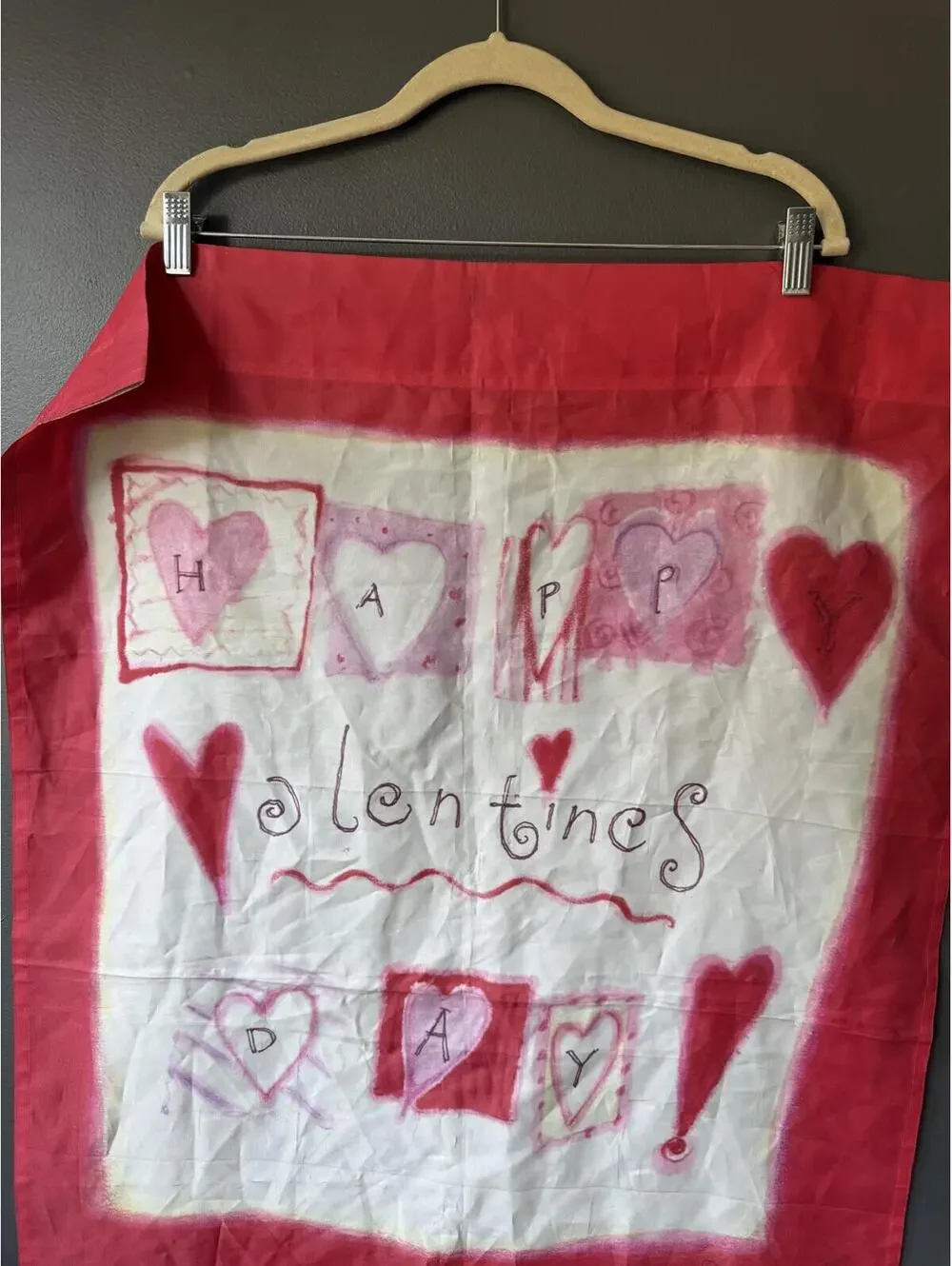 Valentine's Day Themed Decorative House Flag